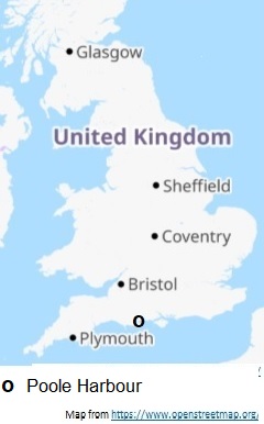 Position of Poole Harbour on a map